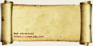 Jasmina Bjelogrlić vizit kartica